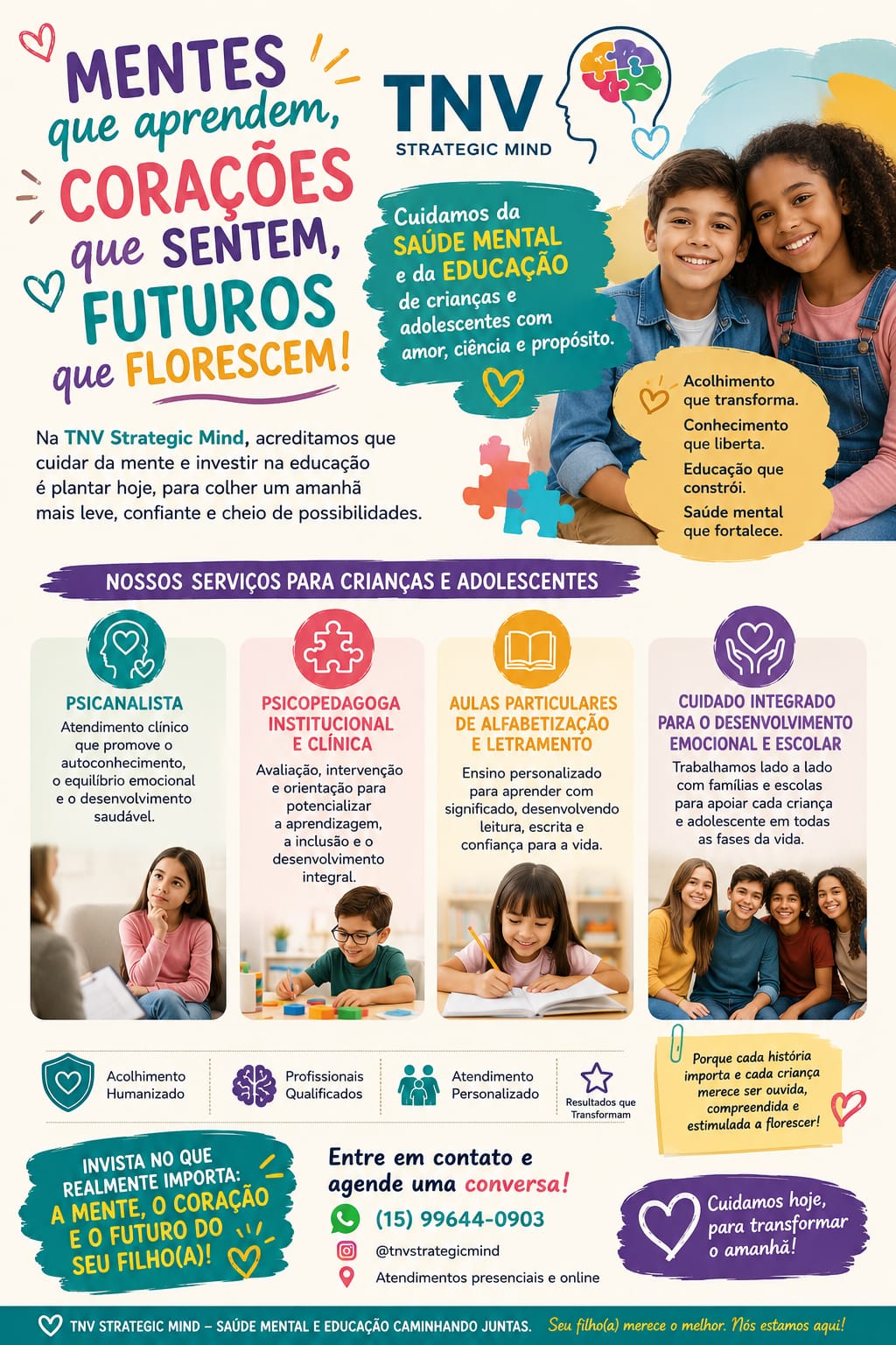 Saúde mental e educação para crianças e adolescentes — TNV Strategic Mind